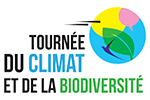 Logo de la tournée du climat et de la biodiversité pour Domorrow